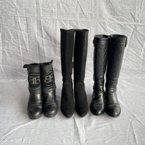 🇮🇹 Made in Italy - Baldinini Leather Suede Fur Lined boots - Picture 15 of 17